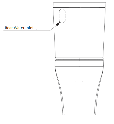 american standard cygnet cc btw back inlet toilet suite tech drawing